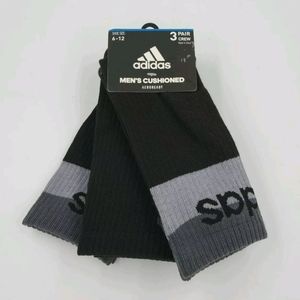 3 Pair Adidas Crew Socks